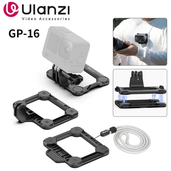 Ulanzi GP-16 Sports Camera Magnetic Quick Release Mount for GoPro 12 11 10 9 8