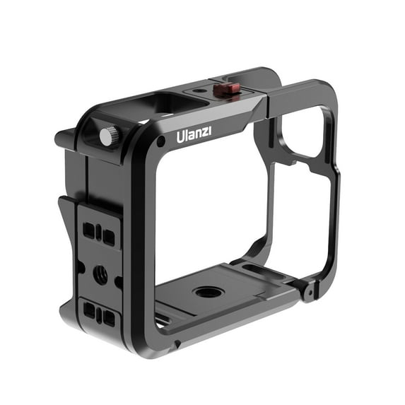 Ulanzi IN-02 Aluminum Camera Cage for Insta360 Ace Ace Pro – Rugged Full-Frame Protective Cage with Cold Shoe 1/4” Thread Arri Pin Quick Access Side Flip Design