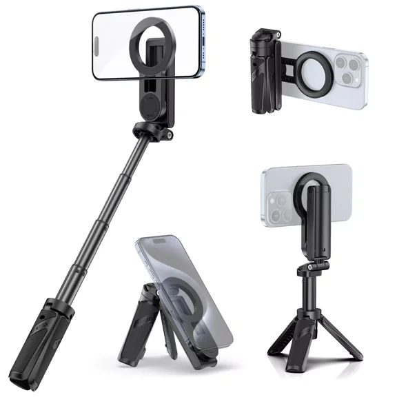 Ulanzi JJ03 3-in-1 Magnetic Tripod Selfie Stick with Remote Control for iPhone - Capture Every Moment with Ease