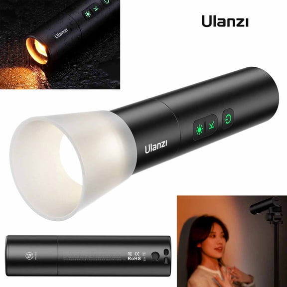 Ulanzi LM07 Waterproof LED Photography Rechargeable Flashlight Zoomable Fill Light 2000mAh