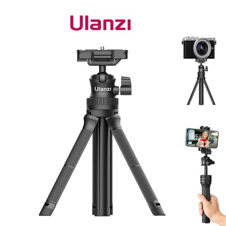 Ulanzi MT-34 Universal 360° Ballhead Phone Clamp Tripod Stand For Phone DSLR