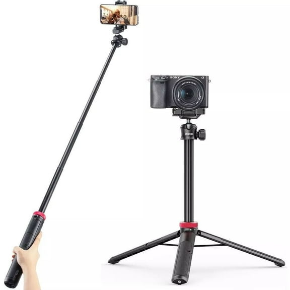 Ulanzi MT-44 Extendable Tripod 59" Selfie Stick Phone Vlog Tripod Stand 2 in 1