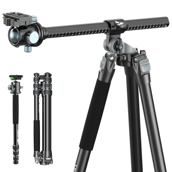 Ulanzi MT-59 Aluminum Multifunction Tripod & Monopod with 360 Ball Head, Arca-Compatible Camera Stand for DSLR Cameras & Smartphones