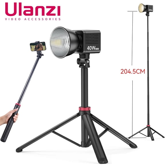Ulanzi MT-79 Extendable Aluminum Tripod Phone Tripod for Video Light Camera DSLR