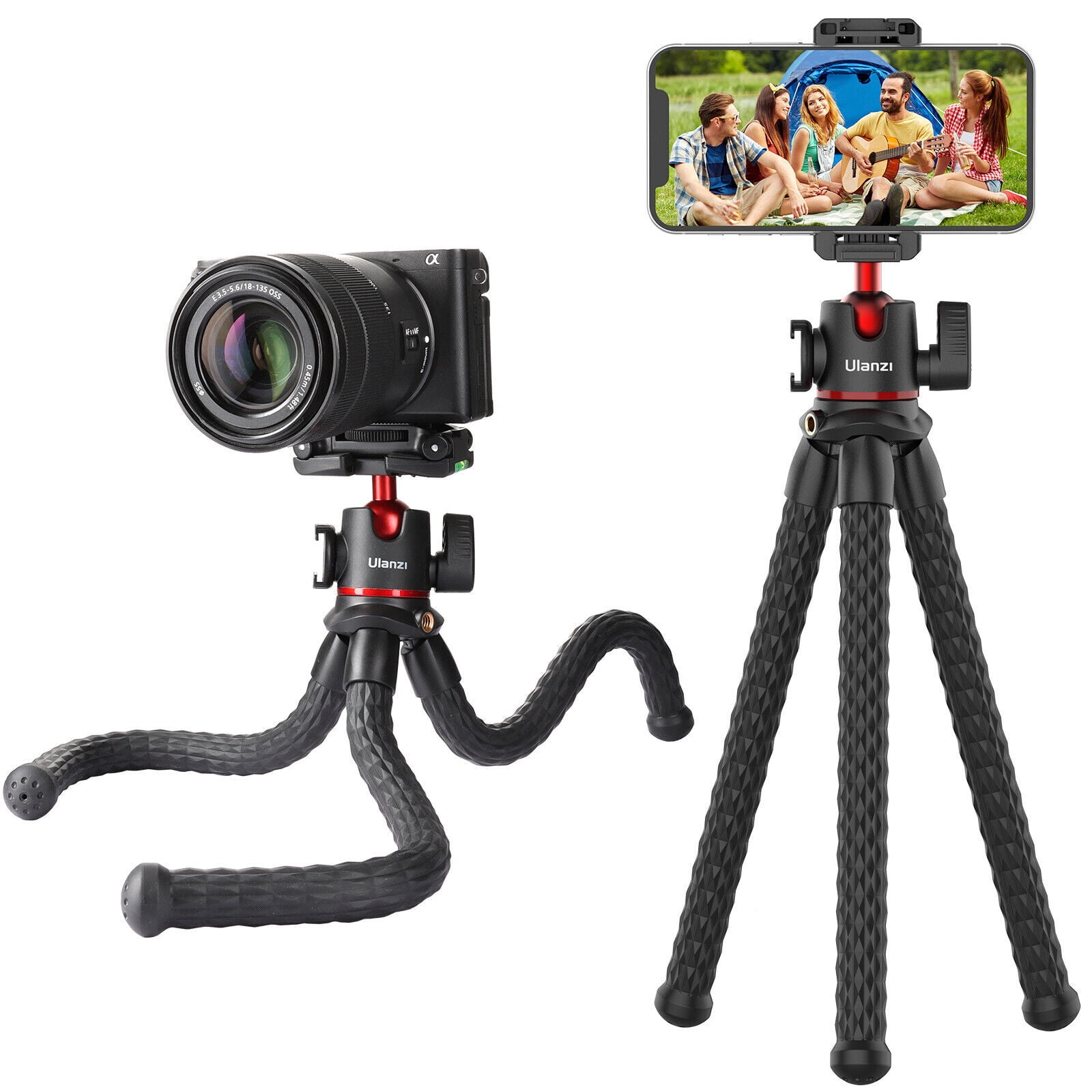 Ulanzi MT-84 Magnetic Tripod for Smartphones – Portable Phone Tripod & Selfie Stick with Magnetic Phone Mount, 360° Rotation, Bluetooth Remote, Adjustable Height for Vlogging & Live Streaming