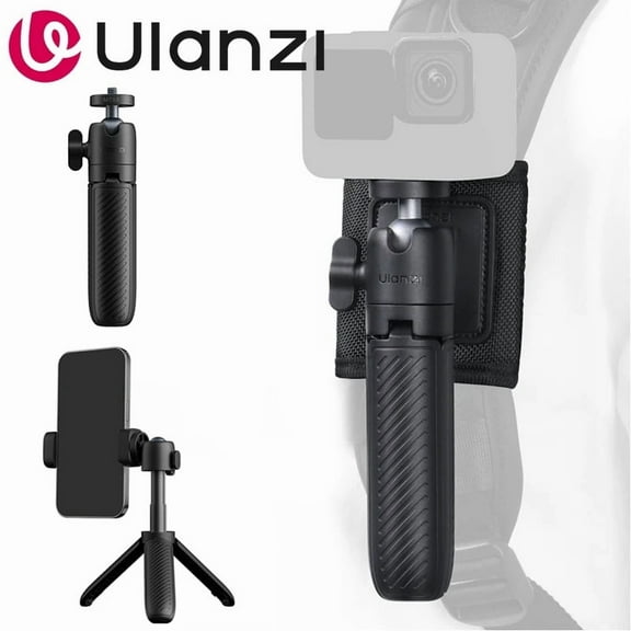 Ulanzi MT88 ClipMate Tripod Selfie Stick Desktop Tripod Hand-Held Tripod Stand for Smartphone Camera for Uka Backpack Clip