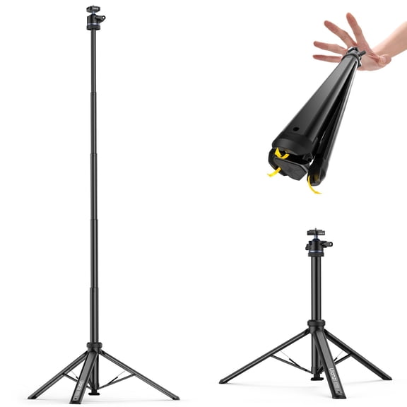 Ulanzi MT93 Camera Tripod with Auto Open Legs, 62" Adjustable Tripod with 360 Ball Head & Quick Release for DSLR, Mirrorless, Video & Lighting