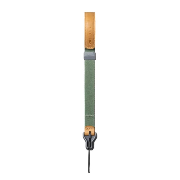 Ulanzi Magnetic Camera Wrist Strap – One-Hand Adjustable Quick Release Hand Strap with N52 Magnetic Buckle, Dyneema Rope & Leather for DSLR, Mirrorless, and Action Cameras (Grey/Blue/Green)