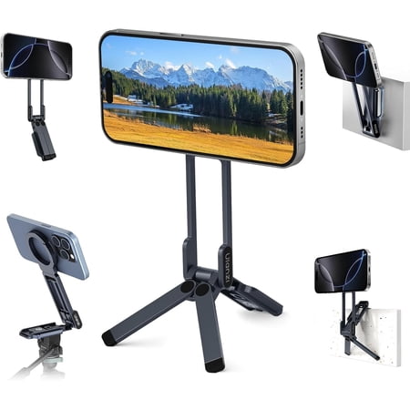 Ulanzi Magnetic Phone Tripod for iPhone, MA38 Portable Phone Holder Mini Tripod With Double-Sided Strong Magnetic