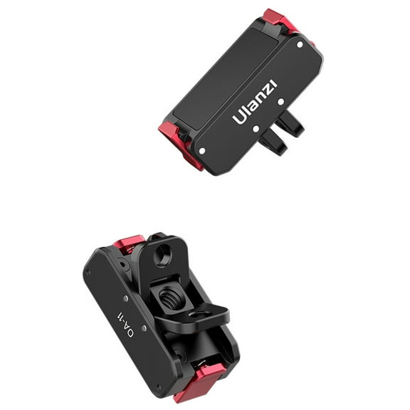 Ulanzi OA-11 Metal Magnetic Quick-Release Base Compatible with Action Cameras 2 / 3 / 4 Aluminum Alloy Mount Adapter with 1/4 Thread & Hidden Action-Style Interface, Lightweight Tripod Base