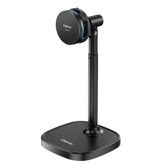 Ulanzi SK-10 Wireless Charging Stand with Built-In Cooling Fan 18W Fast Charger with Height Adjustable Arm & 360° Rotation for iPhone 15/14/13/12 Series, MagSafe Compatible