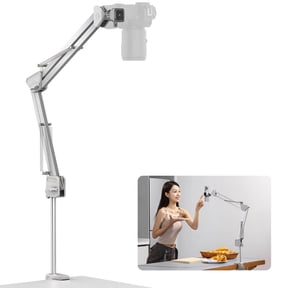 Ulanzi TH04 Overhead Camera Mount with Uka Quick-Release System 910mm Extendable Desktop Stand with C-Clamp, 1/4" Mount, 2KG Load Capacity for DSLR, Smartphone, Microphone