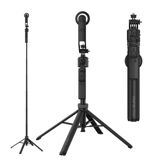 Ulanzi TT23M Magnetic Selfie Stick Tripod with Auto Tracking, 360 Rotation, Bluetooth Remote and 63 Inch Extendable Stand