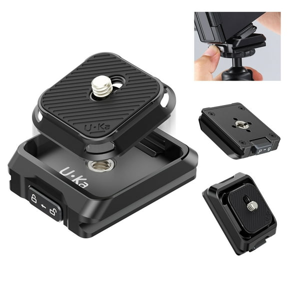 Ulanzi UKA01 Quick-Release Plate and Base Kit for Camera Tripod - Streamline Your Camera Setup with Universal Compatibility