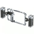 thumbnail image 1 of Ulanzi Universal Phone Video Rig – Dual Handle Aluminum Alloy Smartphone Cage for Vlogging, Filmmaking, and Live Streaming with 12× 1/4" Mounts and Power Bank Clip (Fits 66–83mm Phones), 1 of 9