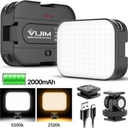 Ulanzi VIJIM VL100C Pocket LED Video Light, Mini Portable Bi-Color 2500K 6500K Photography Fill Light with Built-in Battery, Stackable Cold Shoe Mount for Camera & Smartphone