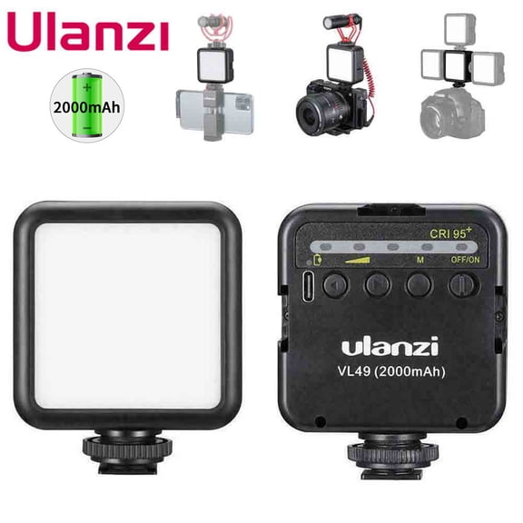 Ulanzi VL49 Mini LED Video Light Camera Photography Vlog Fill Light Pocket Lamps