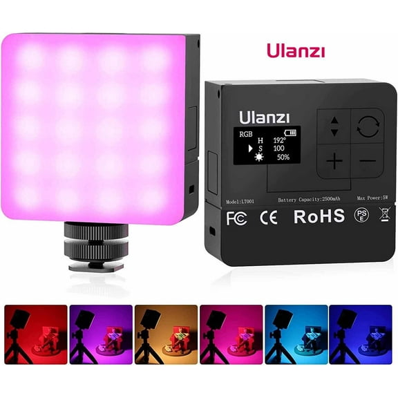 Ulanzi VL49 Pro RGB LED Video Light Full Color Photography Camera Vlog Fill Lamp