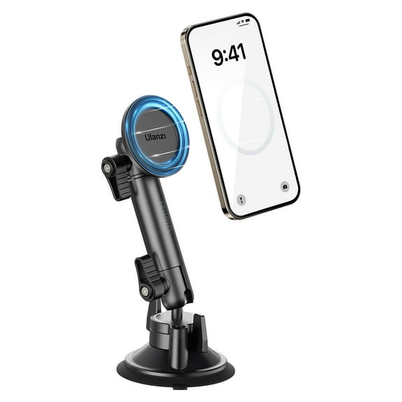 Ulanzi ZJ06 Suction Cup Mount Magic Arm for iPhone 16 15 14 13 Pro Pro Max with Dual-Ball Joint - Ultimate Flexibility for Secure Mounting