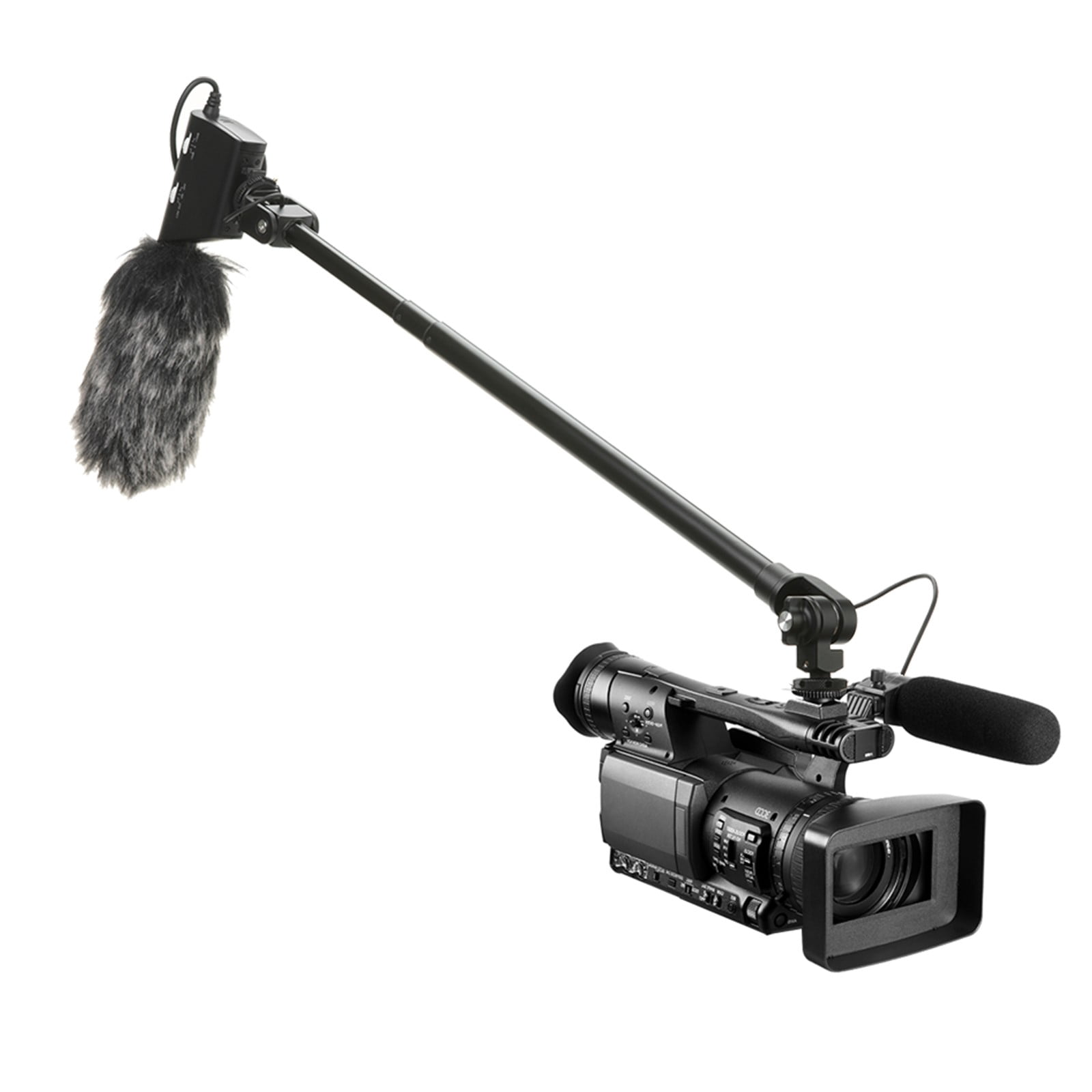 Ulanzi ZJ08 Mic Boom Pole Arm – 1m Aluminum Alloy Extendable Microphone Extension Rod with Dual Cold Shoe Mounts for DSLR, Vlogging & Filmmaking