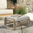 thumbnail image 1 of Ulax Furniture Aluminum Outdoor Ottoman With Olefin Cushion, 1 of 6