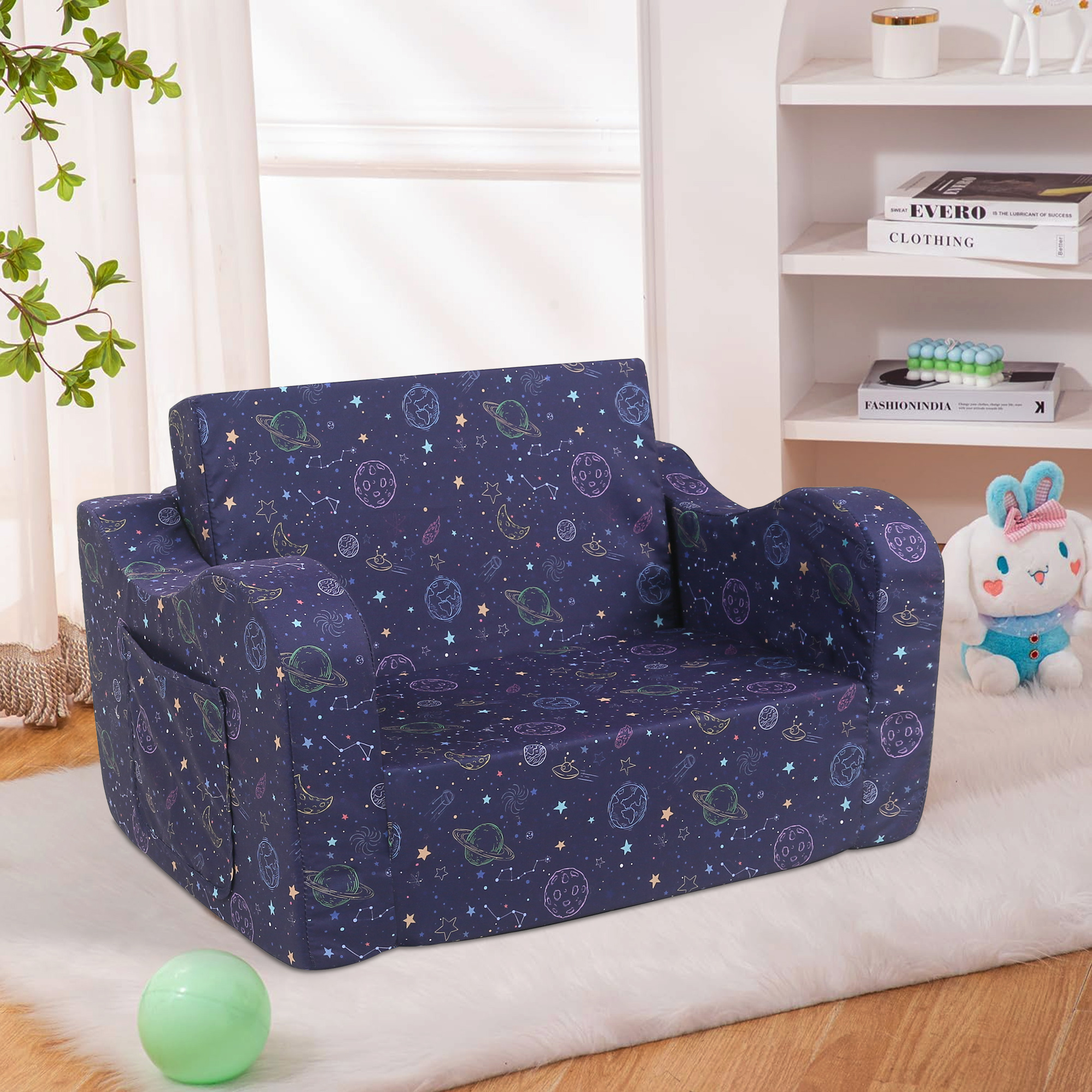 Ulax Furniture Divano Trasformabile per Bambini Sedia a Divano Letto