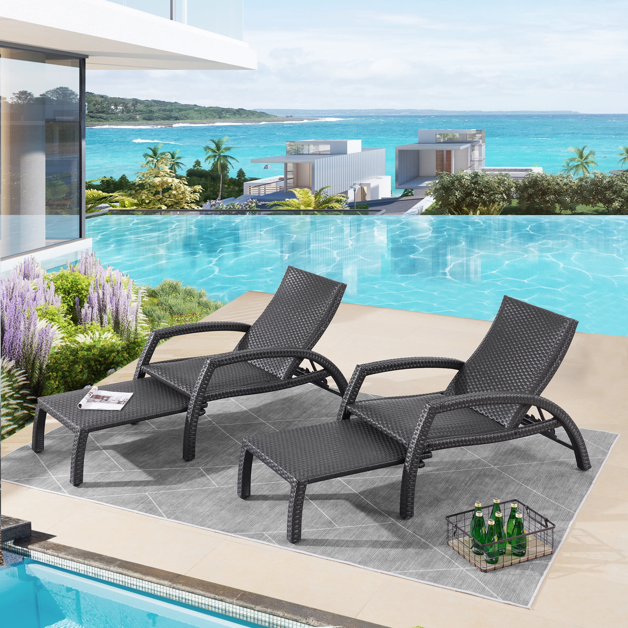 Foam pool chaise lounge hot sale