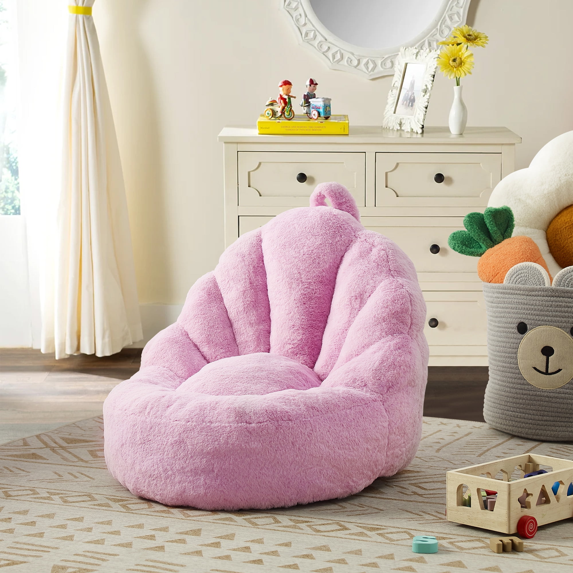 Ulax Furniture Soft Plush Kids Bean Bag Chair