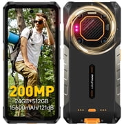 Ulefone Armor 26 Ultra 5G Rugged Smartphone, MTK Dimensity 8020 24GB 512GB, 200MP Quad Camera, 15600mAh120W, 33W Dock Charging,Black