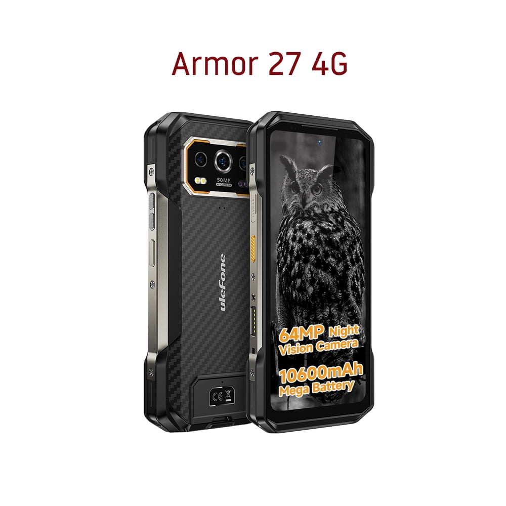 Ulefone Armor 27 4G 10600mAh Rugged Phone 24GB 256GB Android 14 Smartphone,Armor 27 4G