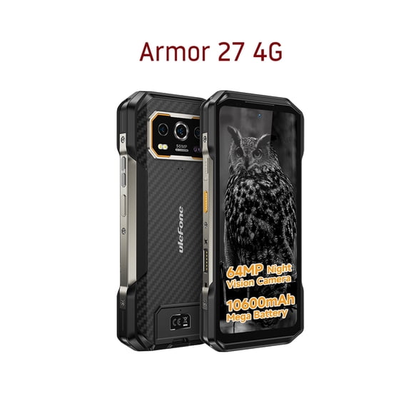 Ulefone Armor 27 4G 10600mAh Rugged Phone 24GB 256GB Android 14 Smartphone,Armor 27 4G