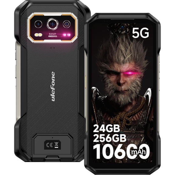 Ulefone Armor 27 Pro 5G Rugged Phone, 64MP 50MP 50MP Triple Real Camera, 24GB 256GB