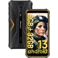 thumbnail image 1 of Ulefone Armor X12 Rugged Phones Unlocked, 5.45 inch Screen, Android 13, 6GB 32GB, 4860mAh Battery-Black/Orange, 1 of 7