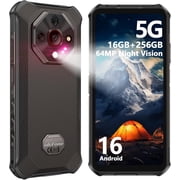 Ulefone Armor X16 Pro 5G Rugged Phone, 168+8GB 256GB,10360mAh,6.56" Inch