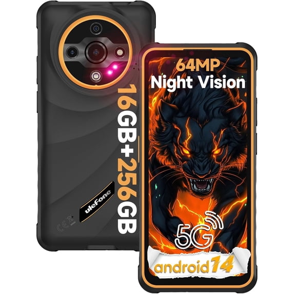 Ulefone Armor X31 Pro 5G Rugged Smartphone (2025), 8GB+256GB Orange