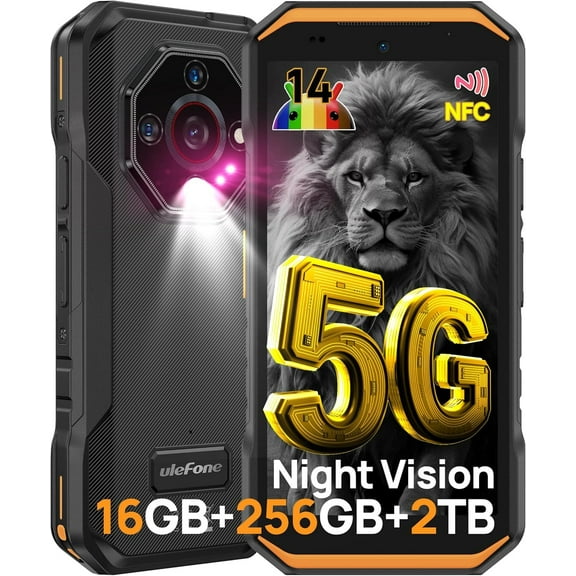 Ulefone Armor X32 Pro 5G Rugged Phone, MTK Dimensity 6300, 16+256GB