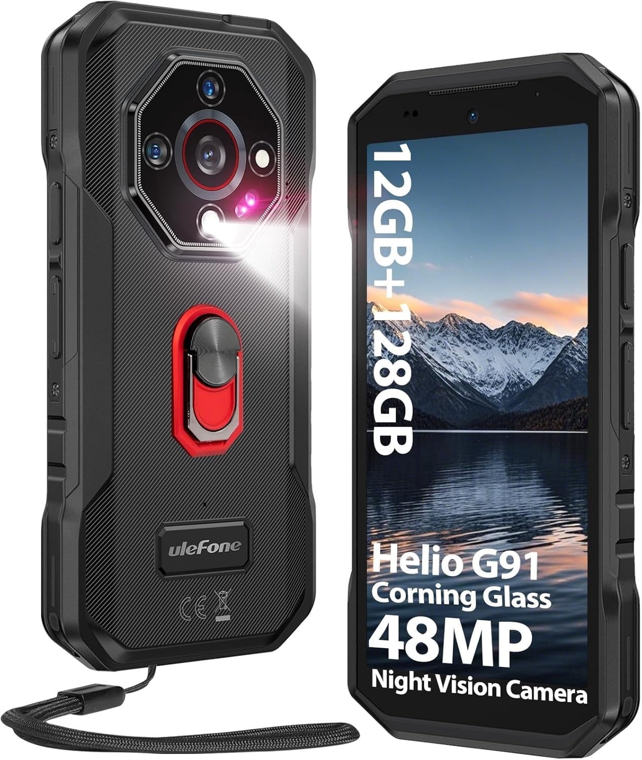 Ulefone Armor X32 Rugged Phone Unlocked, 12GB + 128GB