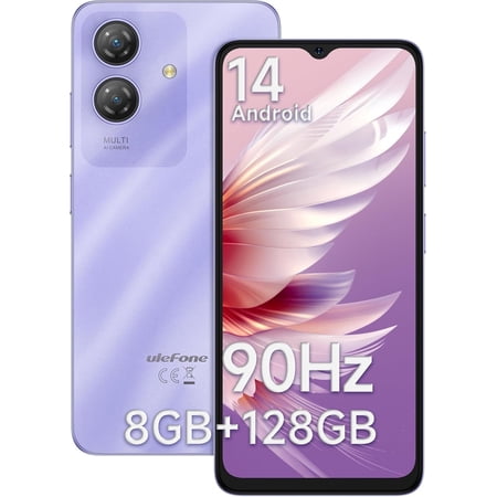 Ulefone Note 21 Unlocked Smartphone, Android 14 Cell Phone, 4GB+128GB
