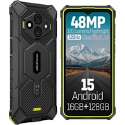 Ulefone RugKing 3 Pro Rugged Phone Unlock, 16GB 128GB, Android 15, 6.56-inch, 5700mA, Green/Black/Orange