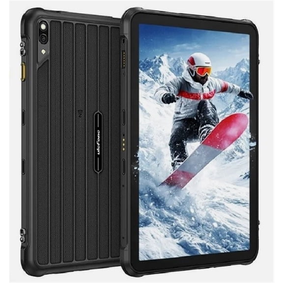 Ulefone RugKing Pad 2 Pro 4G Rugged Tablet, Android 16, 16GB RAM + 128GB storage,10.1-inch, 10200mAh battery,Black