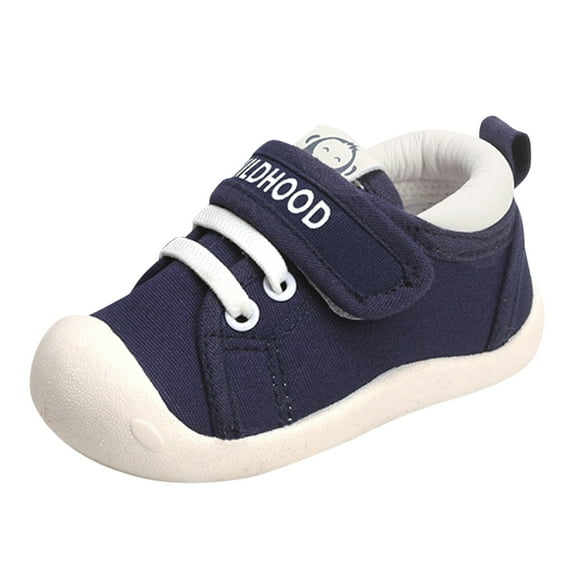 Ulitacool Baby Boys Shoes 6-9 Months Todder Stripe Print Color First Walkers Unisex Non Shoes Non Mesh First Soft Feetwear Navy