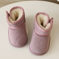 thumbnail image 1 of Ulitacool Boots For Girls Winter Girls Boots Warm Lined Boots Indoor Outdoor Non Soft Sole Toddler Shoes Classic Basic Shoes 11-12 Years Purple, 1 of 6
