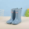 thumbnail image 1 of Ulitacool Boots For Girls Spring Summer And Autumn Children'S Short Boots With Mid Calf Length And Elegant Featuring Smooth Curved Suitable For Rain . Lovely Basic Shoes 36 Light Blue, 1 of 4