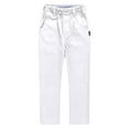 thumbnail image 1 of Ulitacool Boy Spring Trousers Khaki Pants Solid Color Slim Fit Uniform Pants Back To School Trousers Leisure Wear White 6-7 Years, 1 of 9