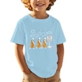 thumbnail image 1 of Ulitacool Boy T Shirt Classic Spring Tops Round Neck Tee Cartoon Prints Round Neck Blouse Boy Summer Tops 3-4 Years Light Blue, 1 of 5