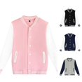 thumbnail image 1 of Ulitacool Boy Winter Coast Long Sleeve Button Thin Basic Color Matching Jacket Cardigan Top Little Boys Retro Tops Red, 1 of 7