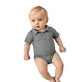 thumbnail image 1 of Ulitacool Boys Summer Onesies Round Neck Short Sleeve Romper Bodysuits Gentleman Clothes Light Gray 0-3 Months, 1 of 4