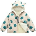 thumbnail image 1 of Ulitacool Boys Winter Coats Long Sleeve Hooded Jacket For Boys And Girls Bear Ear Lined Zipper Coat Comfortable Playsuit Beige 2-3 Years, 1 of 5