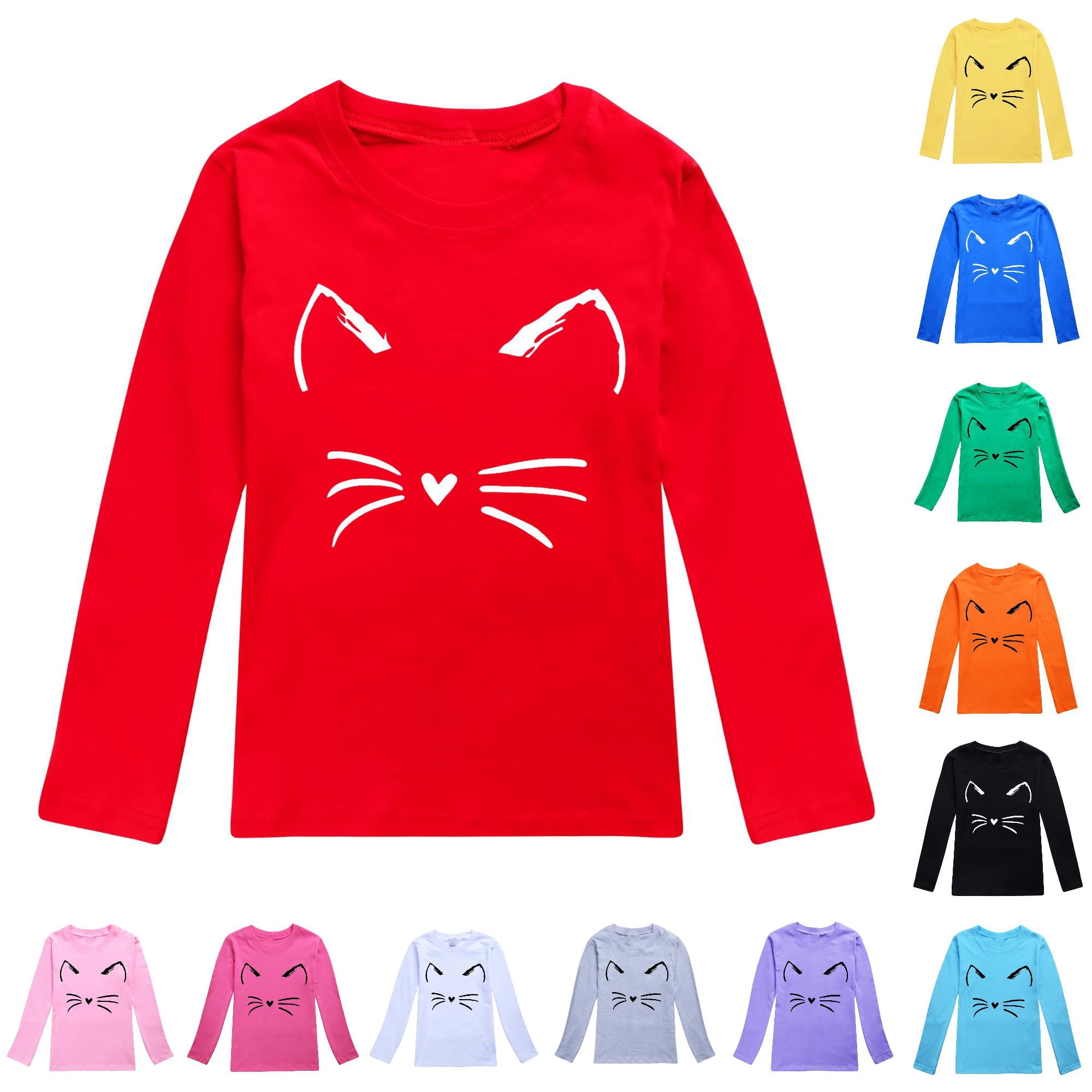 Ulitacool Child Boy'S Tops Round Neck Cartoon Pattern Long Sleeve T ...