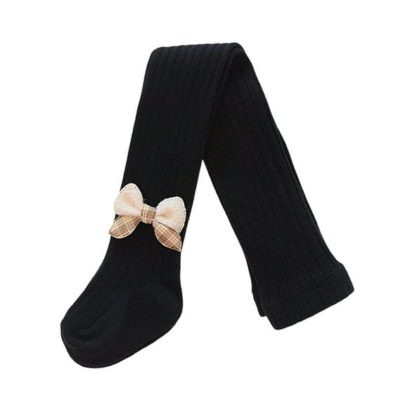 Ulitacool Girl Trousers Slim Leg Stretch Leggings Full Tights Outfit Layering Fashion Lightweight Sweatpants Black 5-6 Years